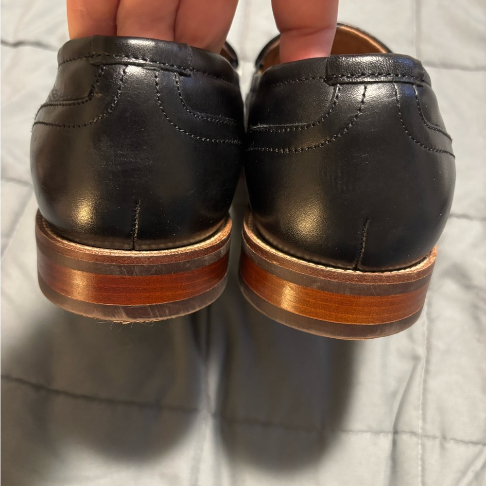 FLORSHEIM Men’s Black Leather Slip-On Loafers Size 7.5 - Picture 3 of 7